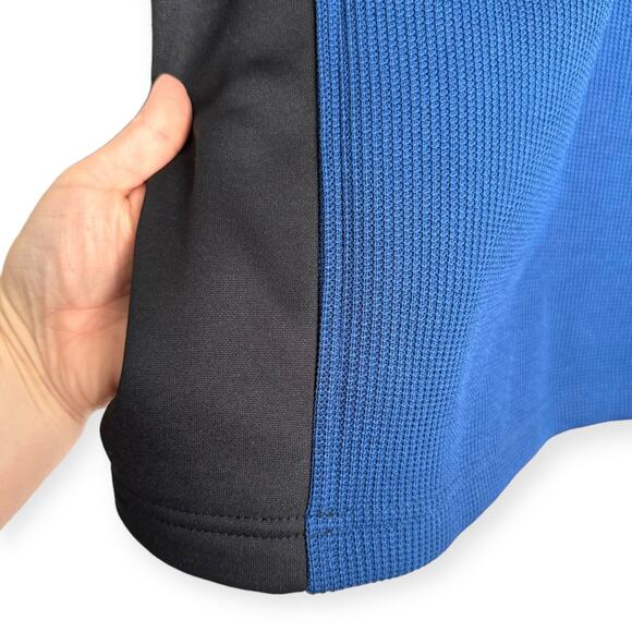 Spyder Electric Blue Outbound Half Half Zip Fleece Lined Pullover Men's Size L - Picture 6 of 13